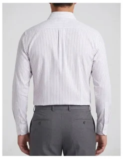 Institchu Gilligan Navy and White Pinstripe Cotton Shirt