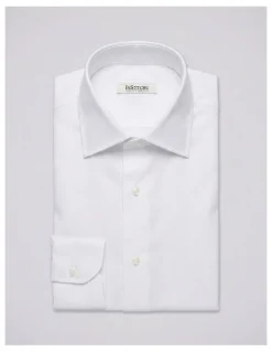 Institchu Shark White Textured Cotton Shirt