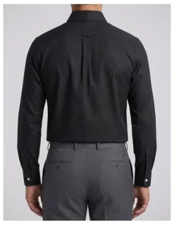 Institchu Wallace Black Twill Cotton Shirt