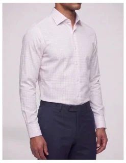 Institchu Wilde Pink Windowpane Cotton Shirt