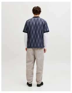 Jack & Jones Breeze Football Mesh T-shirt in Blue