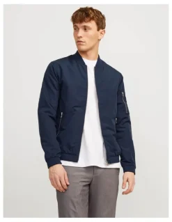 Jack & Jones Bomber Jacket in Blue