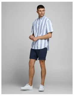 Jack & Jones Bowie Stretch Chino Shorts in Navy
