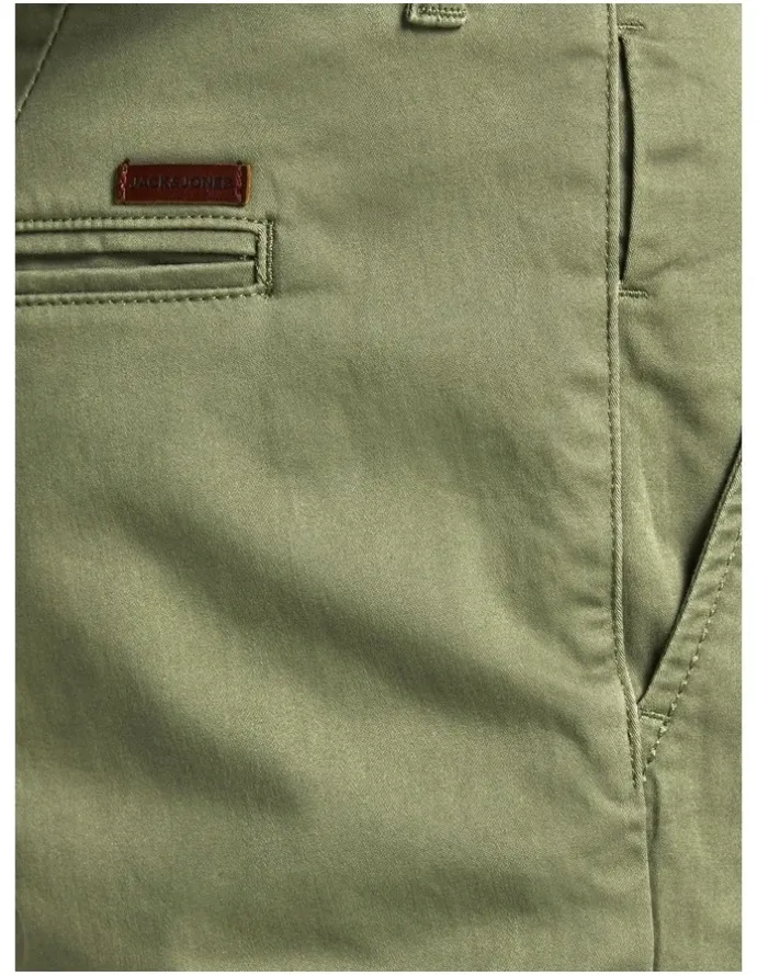 Jack & Jones Bowie Stretch Slim Fit Chino Shorts in Deep Lichen Green