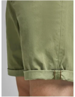 Jack & Jones Bowie Stretch Slim Fit Chino Shorts in Deep Lichen Green