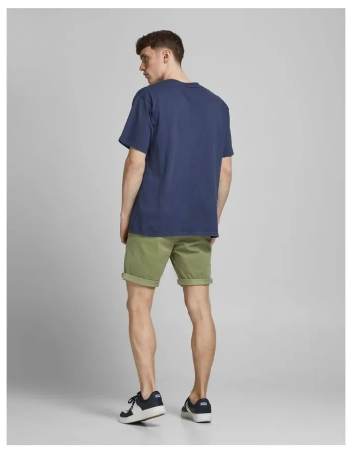 Jack & Jones Bowie Stretch Slim Fit Chino Shorts in Deep Lichen Green
