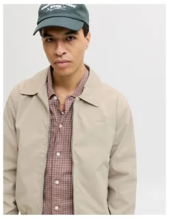 Jack & Jones Catskills Harrington Jacket in Cream