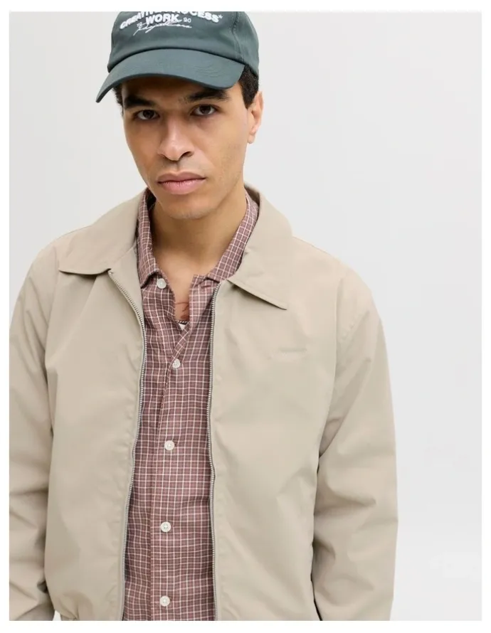 Jack & Jones Catskills Harrington Jacket in Cream