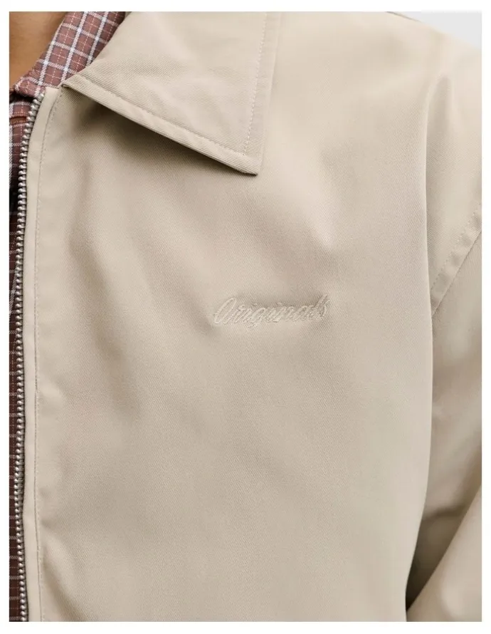 Jack & Jones Catskills Harrington Jacket in Cream