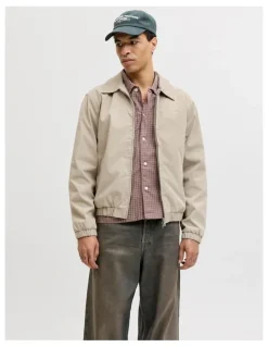 Jack & Jones Catskills Harrington Jacket in Cream