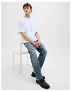 Jack & Jones Chris Original Relaxed Fit Jeans in Blue