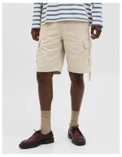 Jack & Jones Cole Barkley Cargo Shorts in Moonbeam