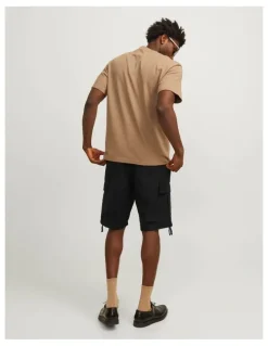 Jack & Jones Cole Barkley Cargo Shorts in Black