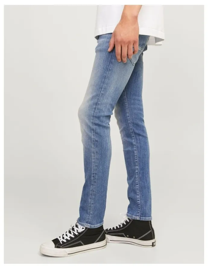 Jack & Jones Glenn Fox 489 Slim Jeans in Blue Denim