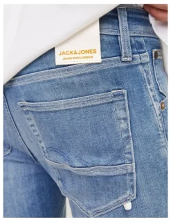 Jack & Jones Glenn Fox 489 Slim Jeans in Blue Denim