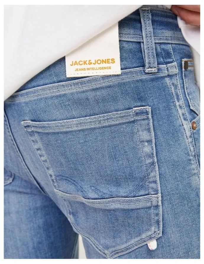 Jack & Jones Glenn Fox 489 Slim Jeans in Blue Denim