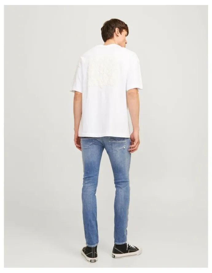 Jack & Jones Glenn Fox 489 Slim Jeans in Blue Denim
