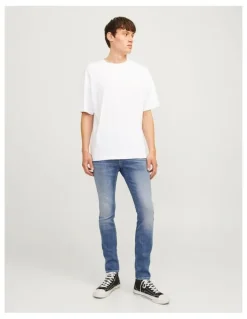 Jack & Jones Glenn Fox 489 Slim Jeans in Blue Denim