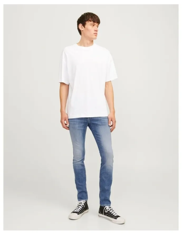 Jack & Jones Glenn Fox 489 Slim Jeans in Blue Denim