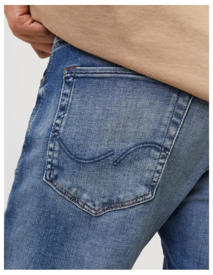Jack & Jones Glenn 357 Super Stretch Slim Jeans in Blue Denim