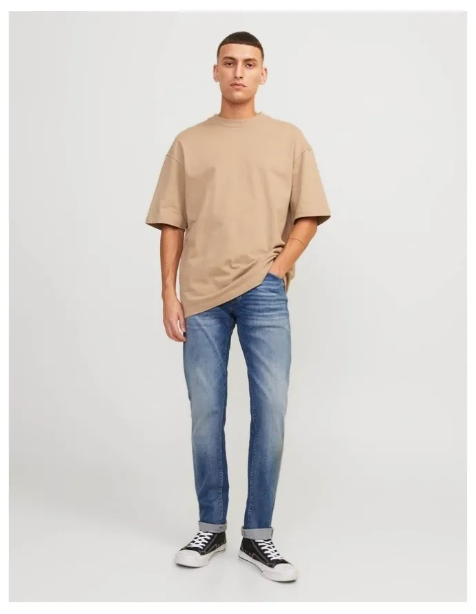 Jack & Jones Glenn 357 Super Stretch Slim Jeans in Blue Denim