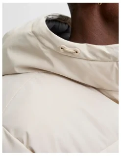 Jack & Jones Global Puffer Jacket in White