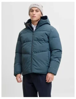 Jack & Jones Global Puffer Jacket in Blue