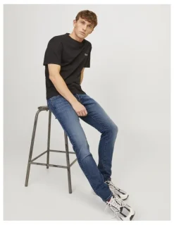 Jack & Jones Iglenn Fox 50Sps Cb 036 Slim Jeans in Blue