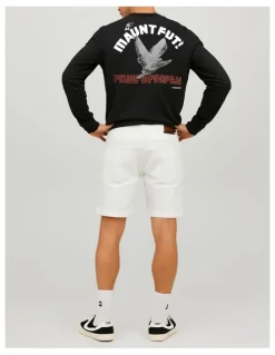 Jack & Jones Jjirick Jjoriginal Denim Shorts in White