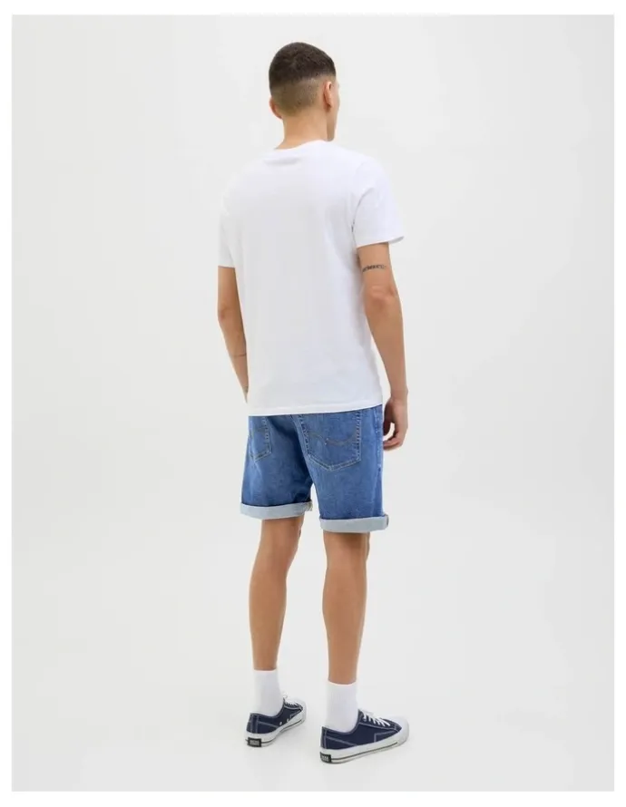 Jack & Jones JJIRICK Original Denim Shorts in Blue