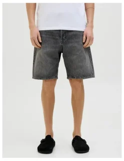 Jack & Jones Jjitony Jjoriginal Denim Shorts in Black
