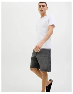 Jack & Jones Jjitony Jjoriginal Denim Shorts in Black