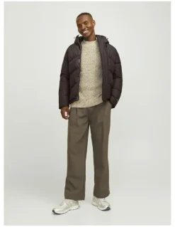 Jack & Jones Jjworld Puffer Jacket in Mulch