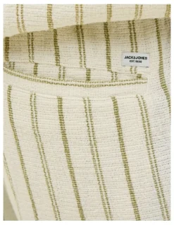 Jack & Jones JPSTJAIDEN COBA Stripe Jog Shorts in Cedar