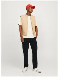 Jack & Jones Kane Barkley Cargo Pant in Black