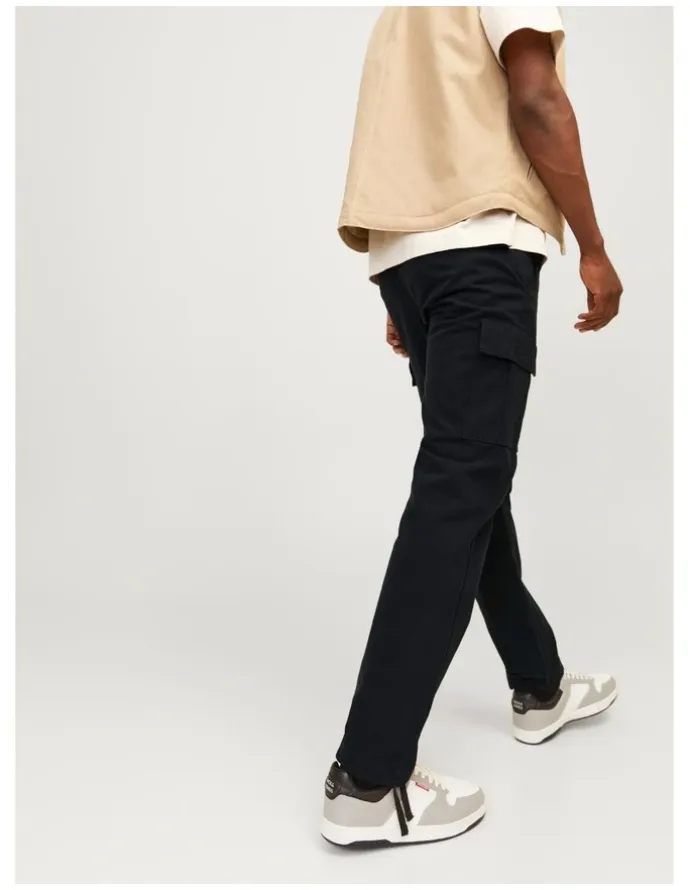 Jack & Jones Kane Barkley Cargo Pant in Black