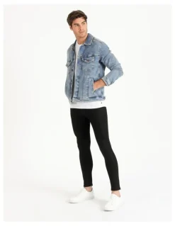 Jack & Jones Liam Original Stretch Skinny Jeans in Black