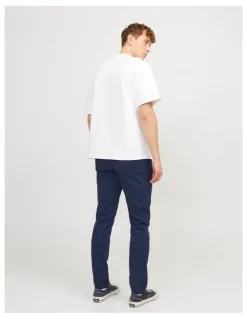 Jack & Jones Marco Bowie Slim Chino Pants Navy Blazer