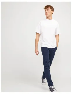 Jack & Jones Marco Bowie Slim Chino Pants Navy Blazer