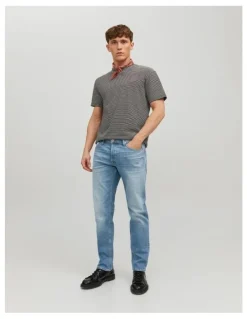 Jack & Jones Mike Original Organic Cotton Jeans in Blue Denim
