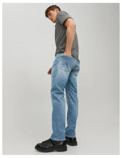 Jack & Jones Mike Original Organic Cotton Jeans in Blue Denim