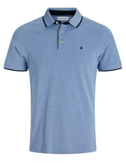 Jack & Jones Paulos Short Sleeve Polo in Cobalt Blue