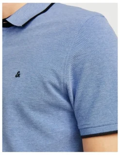 Jack & Jones Paulos Short Sleeve Polo in Cobalt Blue