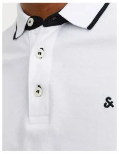 Jack & Jones Paulos Short Sleeve Polo in White