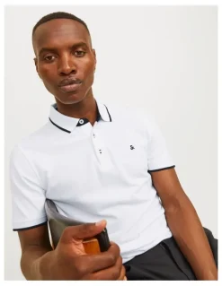 Jack & Jones Paulos Short Sleeve Polo in White