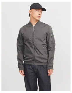Jack & Jones Rush Bomber Jacket in Grey