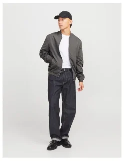 Jack & Jones Rush Bomber Jacket in Grey