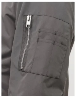 Jack & Jones Rush Bomber Jacket in Grey