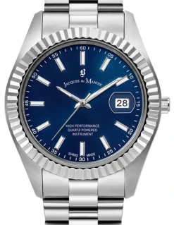 Jacques Du Manoir Swiss Inspiration Business Date Watch in Silver