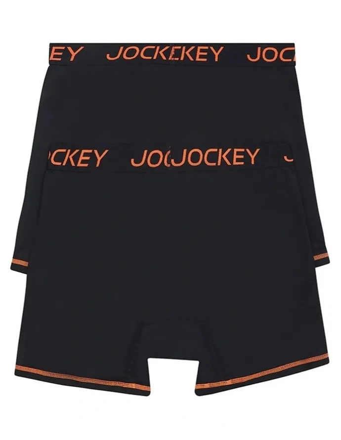 Jockey Performance Active Midway Micro Trunk 2 Pack in Black